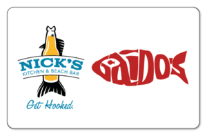 Nicks logo and Gaidos logo over white background